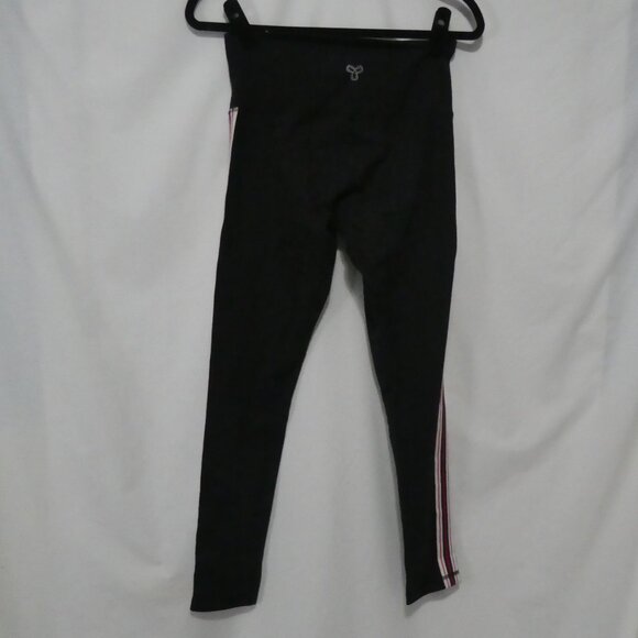 TNA | medium | Black Leggings With White, Navy and Red Stripe Side Panels - Picture 2 of 16